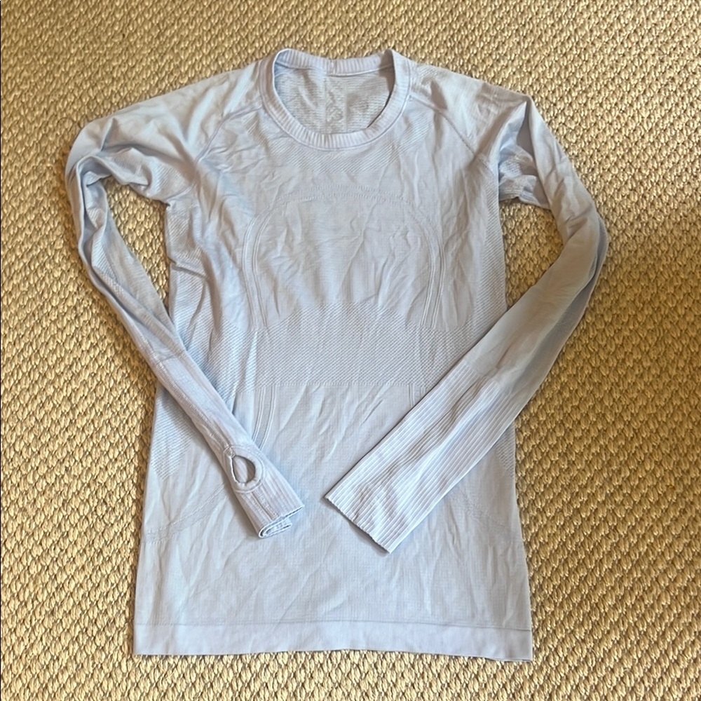 Light Blue Long Sleeve Top